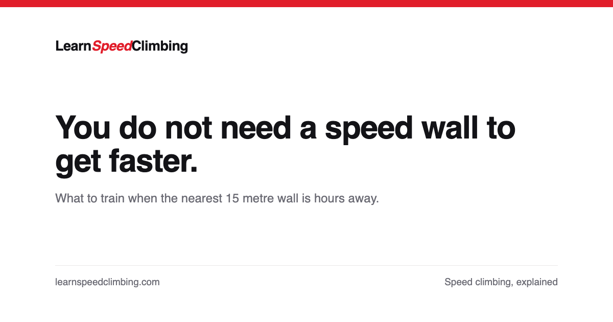 Card reading: You do not need a speed wall to get faster.